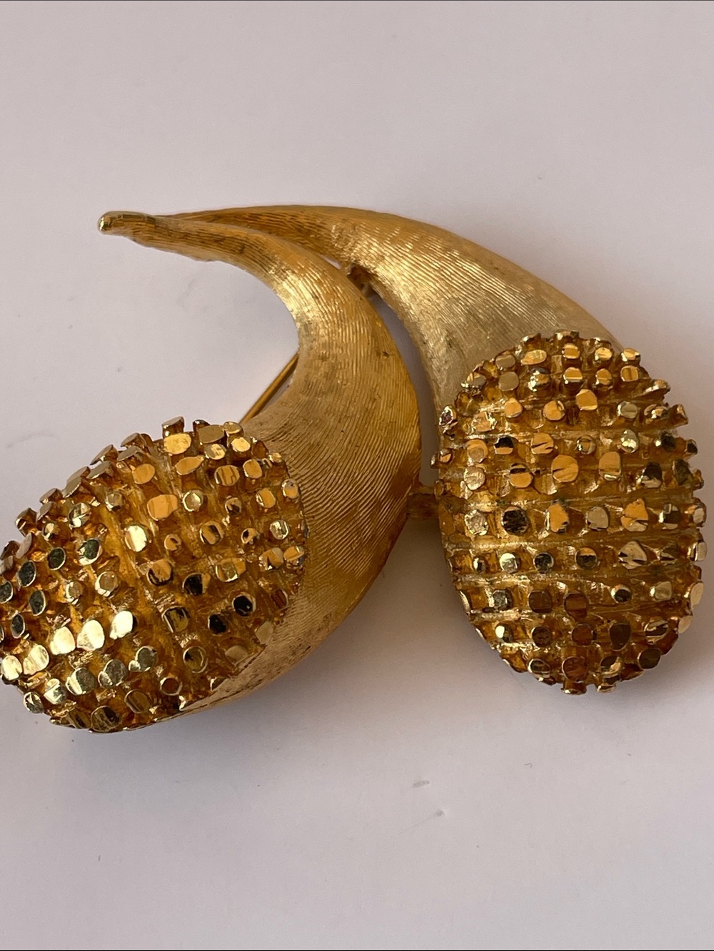 Gold Tone Textured Dome Clip-On Earrings - Women Jewelry BSK